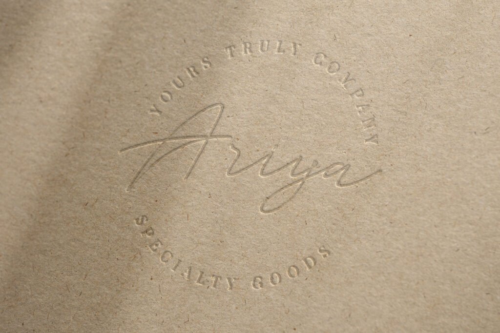 Ariyah specialty goods logo example