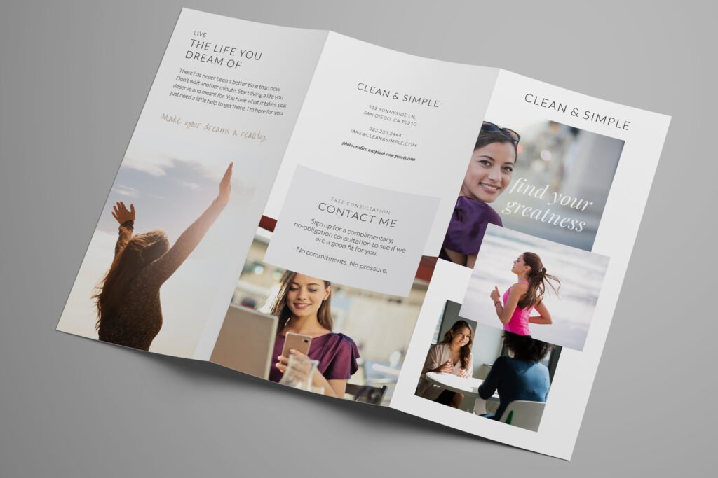 Clean & Simple brochure outsite