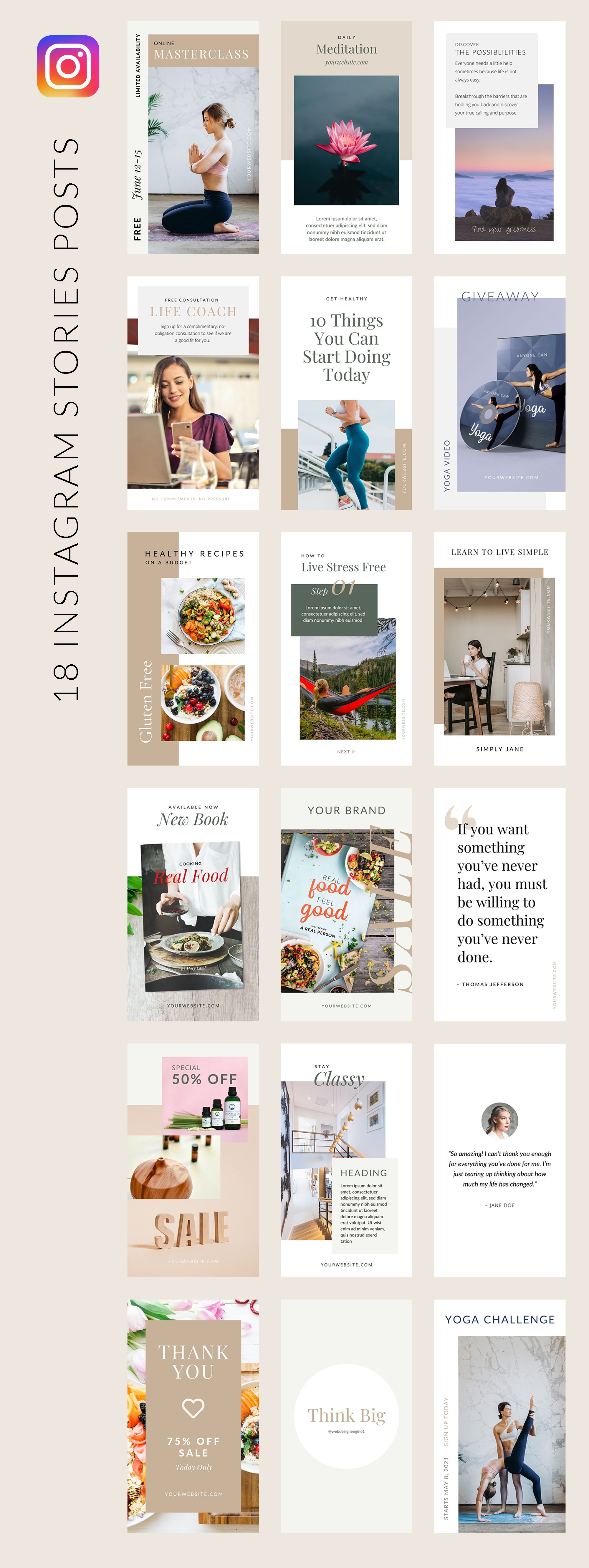 Clean & Classy Instagram Stories